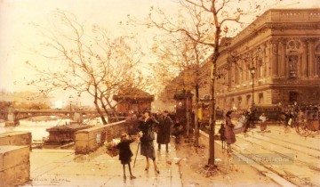 パリ Painting - ルーヴルと芸術の芸術パリジャン ウジェーヌ ガリアン ラルー